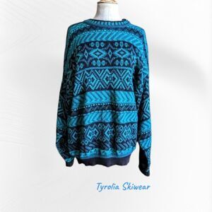 VTG Tyrolia Skiwear By Head Grandpa Abstract Sweater (Unisex)  SZ  XL